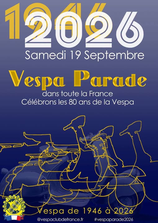 Venez célébrer les 80 ans de la Vespa avec le Vespa Club de Nice